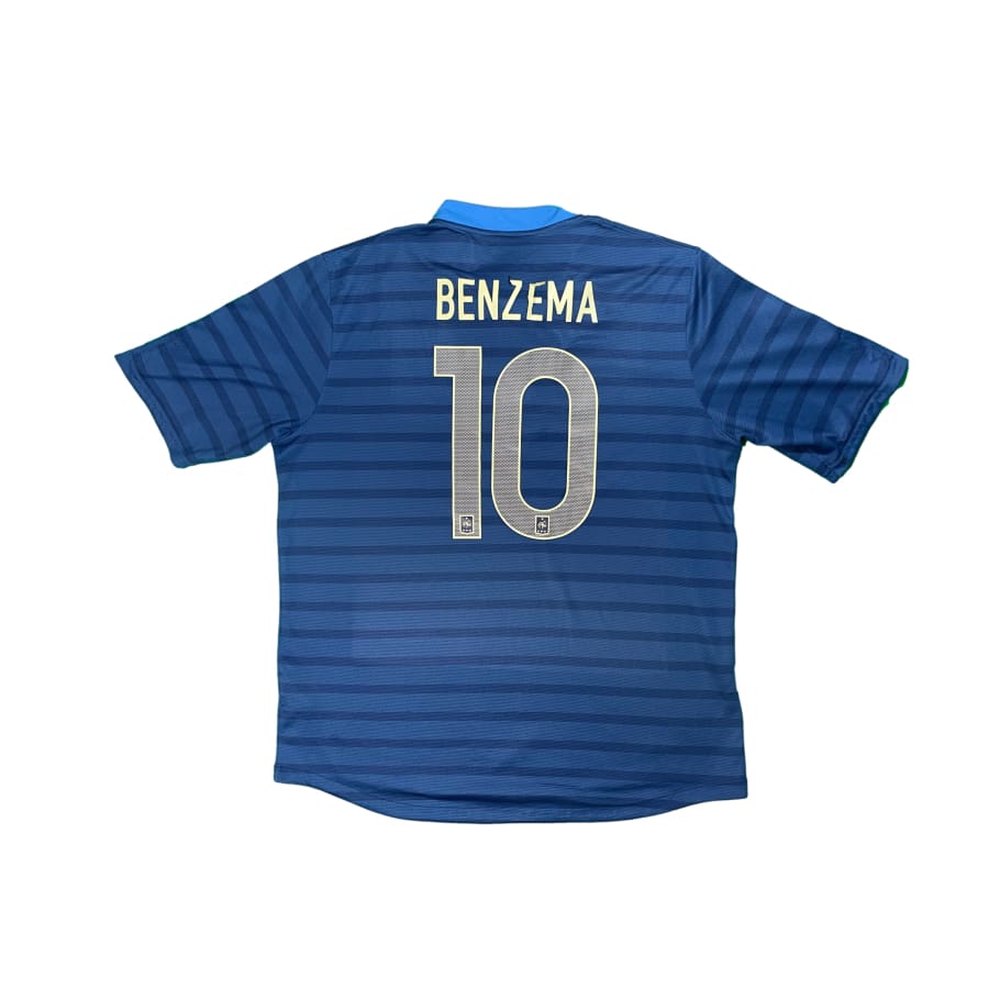 Maillot football vintage Equipe de France #10 Benzema domicile saison 2012-2013 - Nike - Equipe de France