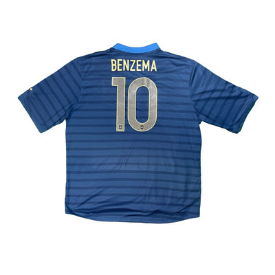 Maillot football vintage Equipe de France #10 Benzema domicile saison 2012-2013 - Nike - Equipe de France