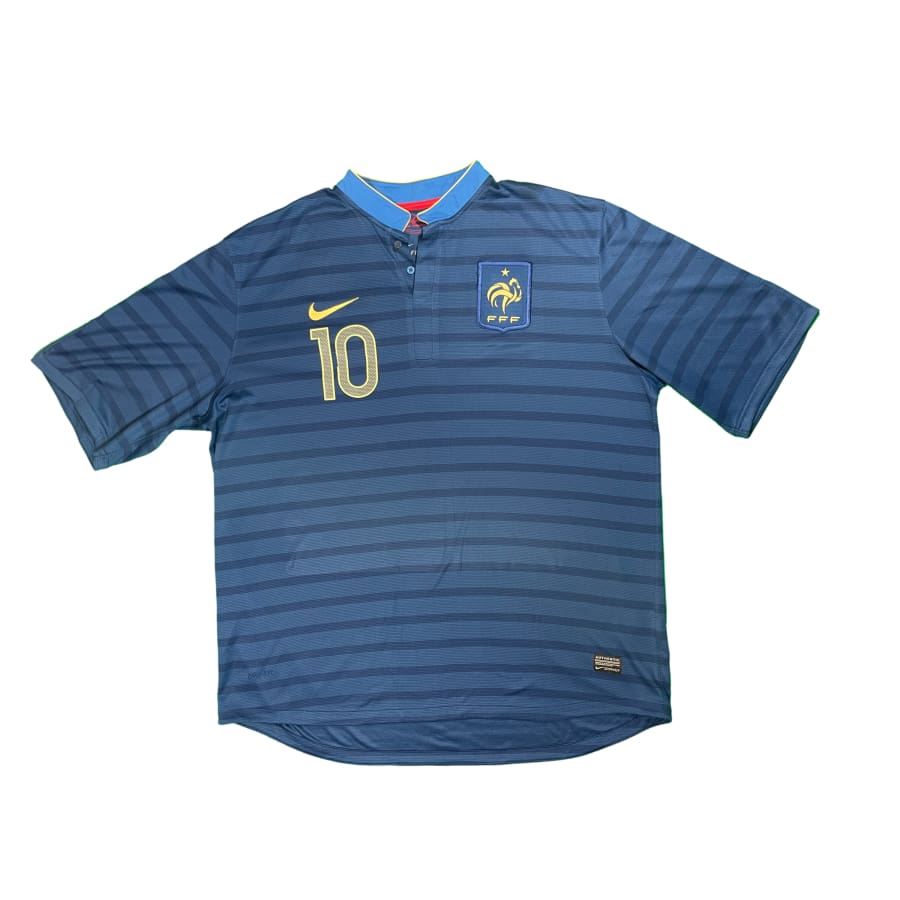 Maillot football vintage Equipe de France #10 Benzema domicile saison 2012-2013 - Nike - Equipe de France