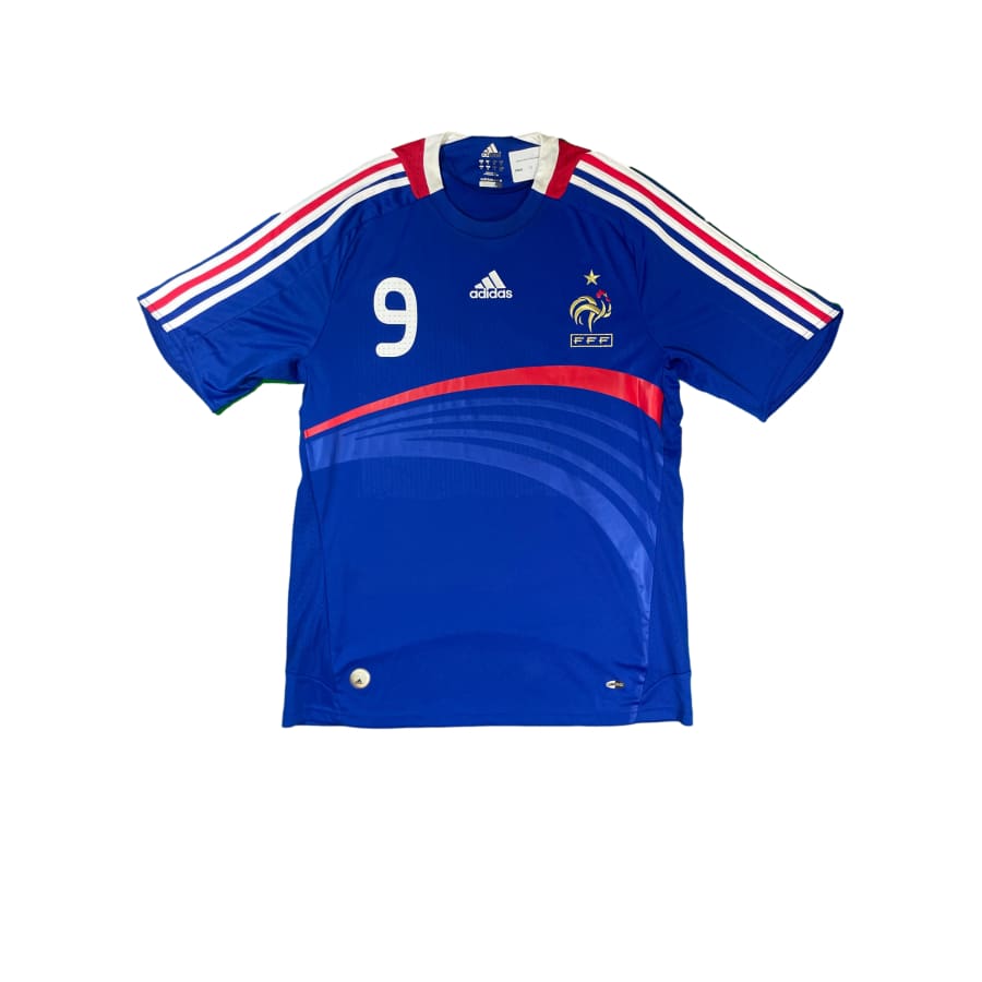 Maillot football vintage Equipe de France #9 Benzema saison 2008-2009 - Adidas - Equipe de France