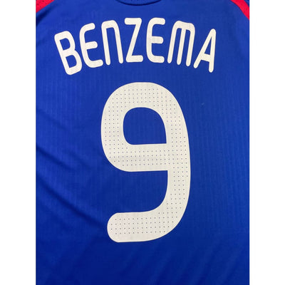 Maillot football vintage Equipe de France #9 Benzema saison 2008-2009 - Adidas - Equipe de France