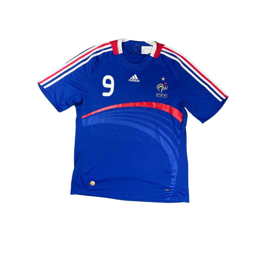 Maillot football vintage Equipe de France #9 Benzema saison 2008-2009 - Adidas - Equipe de France