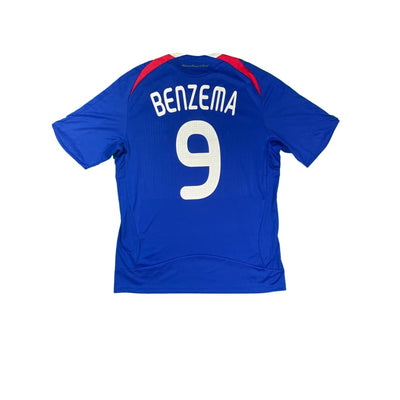 Maillot football vintage Equipe de France #9 Benzema saison 2008-2009 - Adidas - Equipe de France