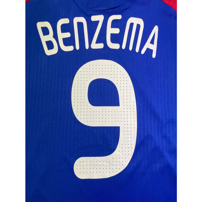 Maillot football vintage Equipe de France #9 Benzema saison 2008-2009 - Adidas - Equipe de France