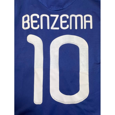 Maillot football vintage Equipe de France domicile #10 Benzema saison 2010-2011 - Adidas - Equipe de France