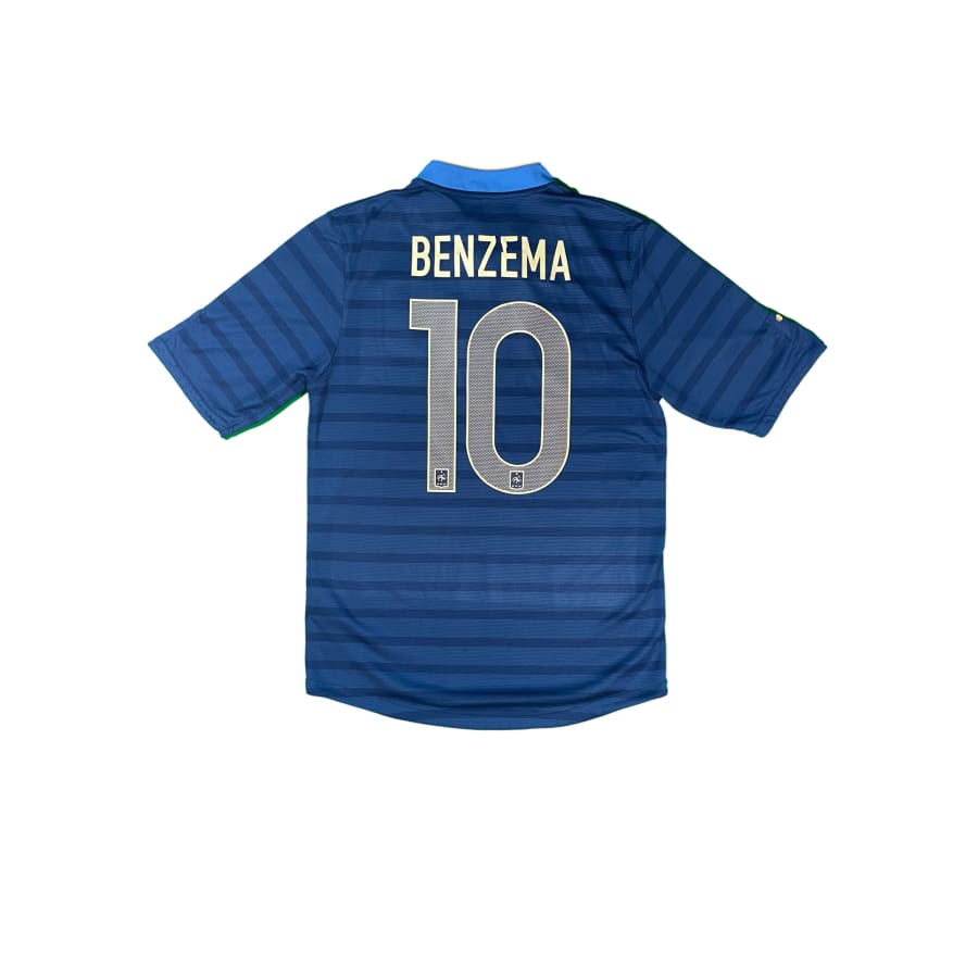 Maillot football vintage Equipe de France domicile #10 Benzema saison 2012-2013 - Nike - Equipe de France