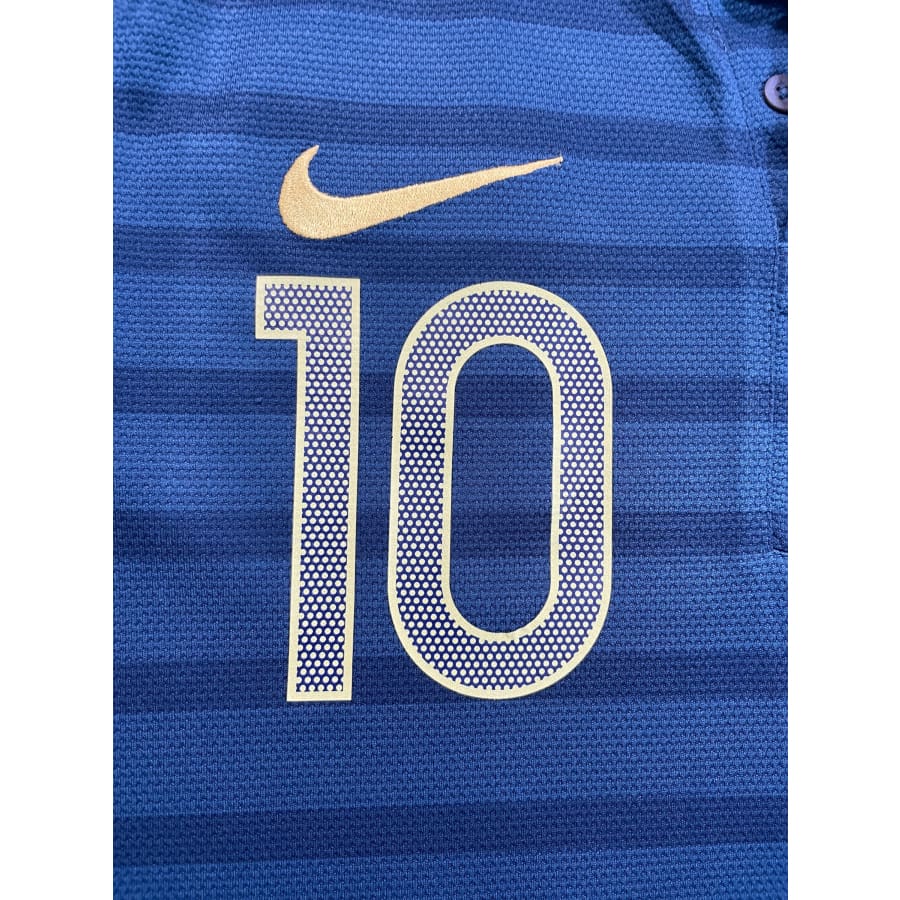 Maillot football vintage Equipe de France domicile #10 Benzema saison 2012-2013 - Nike - Equipe de France