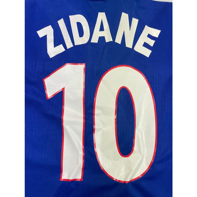 Maillot football vintage Equipe de France domicile #10 Zidane saison 2000-2001 - Adidas - Equipe de France