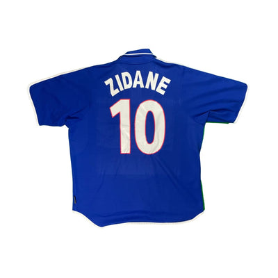 Maillot football vintage Equipe de France domicile #10 Zidane saison 2000-2001 - Adidas - Equipe de France