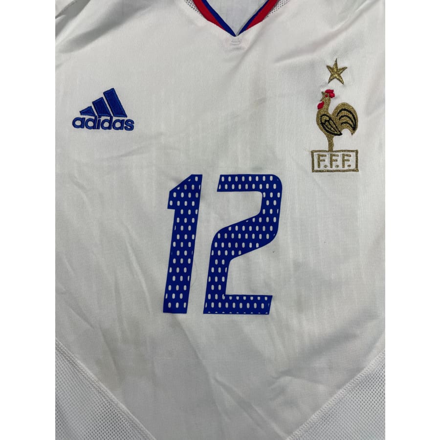 Maillot football vintage Equipe de France extérieur #12 Henry saison 2004-2005 - Adidas - Equipe de France