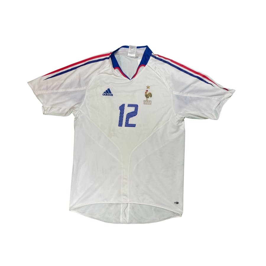 Maillot football vintage Equipe de France extérieur #12 Henry saison 2004-2005 - Adidas - Equipe de France