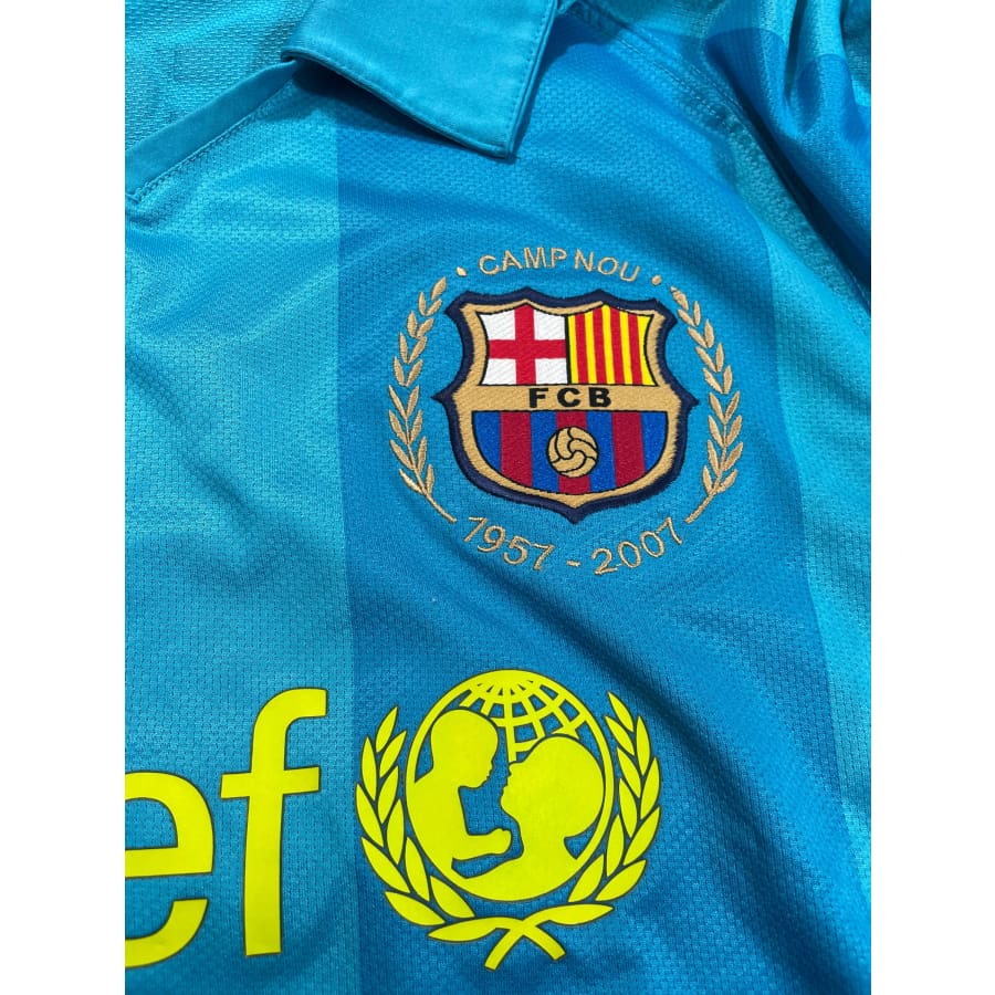 Maillot football vintage FC Barcelone #19 Messi extérieur saison 2007-2008 - Nike - Barcelone