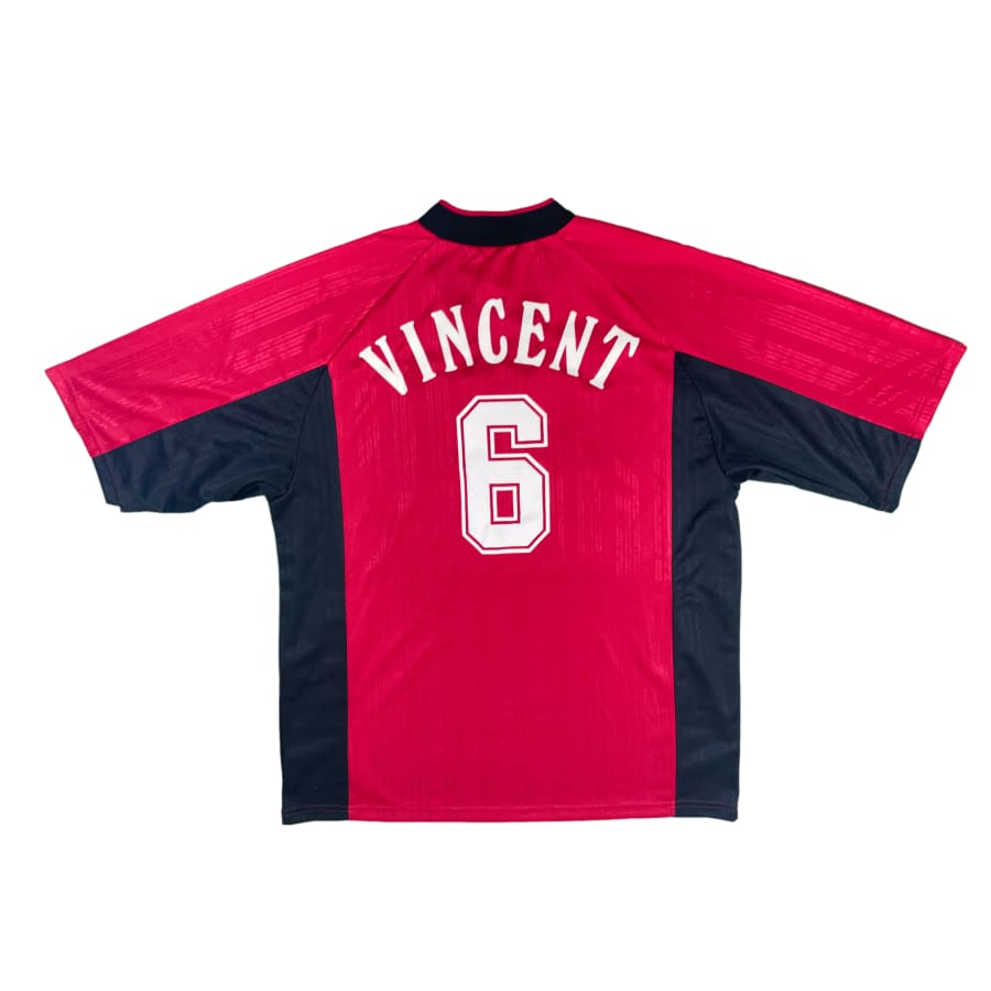 Maillot football vintage Guingamp domicile #6 Vincent saison 1999-2000 - Adidas - EA Guingamp