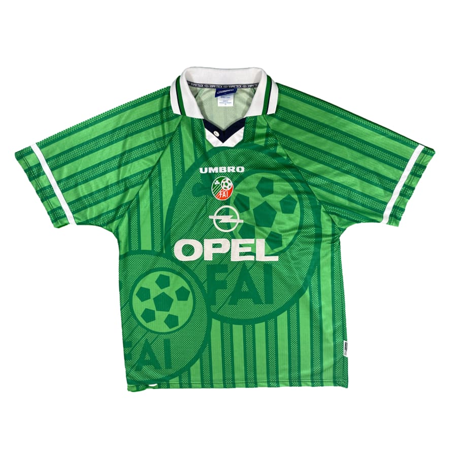 Maillot football vintage Irlande domicile saison 1997-1998 - Umbro - Irlande