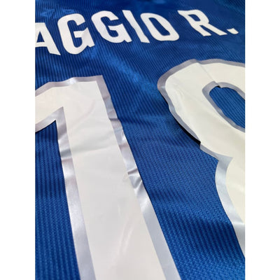 Maillot football vintage Italie domicile #18 Baggio R saison 1998-1999 - Nike - Italie