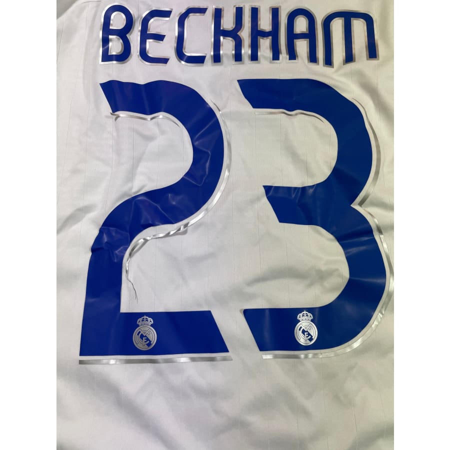 Maillot football vintage Real Madrid domicile #23 Beckham saison 2006-2007 - Adidas - Real Madrid