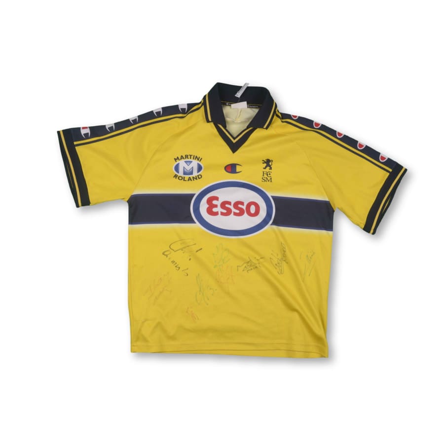 Maillot de football retro supporter dédicacé FC Sochaux-Montbélliard N°17 PEDRETTI 2002-2003 - Champion - FC Sochaux-Montbéliard